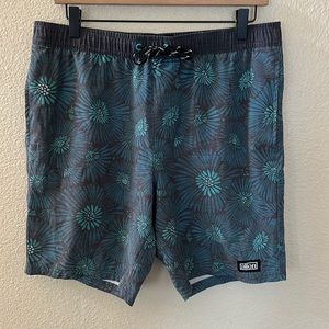 Alton Men’s Navy Blue Swim Trunks Board Shorts Size M
